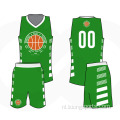 Sportsublimatie basketbal uniform heren basketball jersey